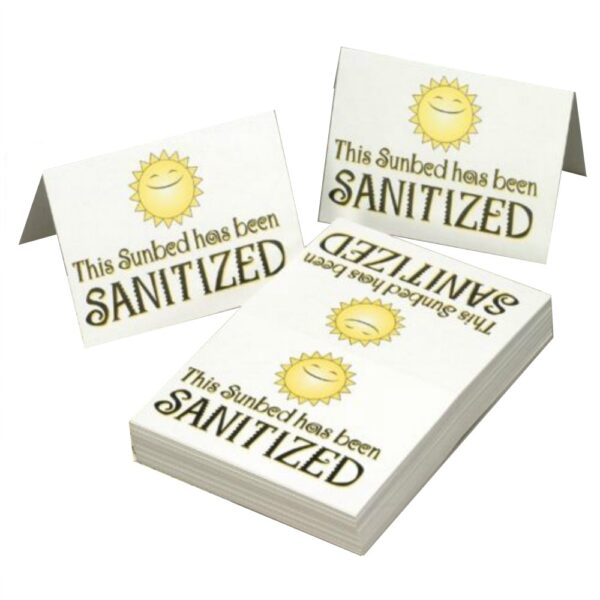 Sanitised Signs - 100 Pack