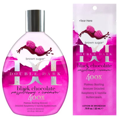 Tan Inc Double Dark Black Chocolate Raspberry Cream
