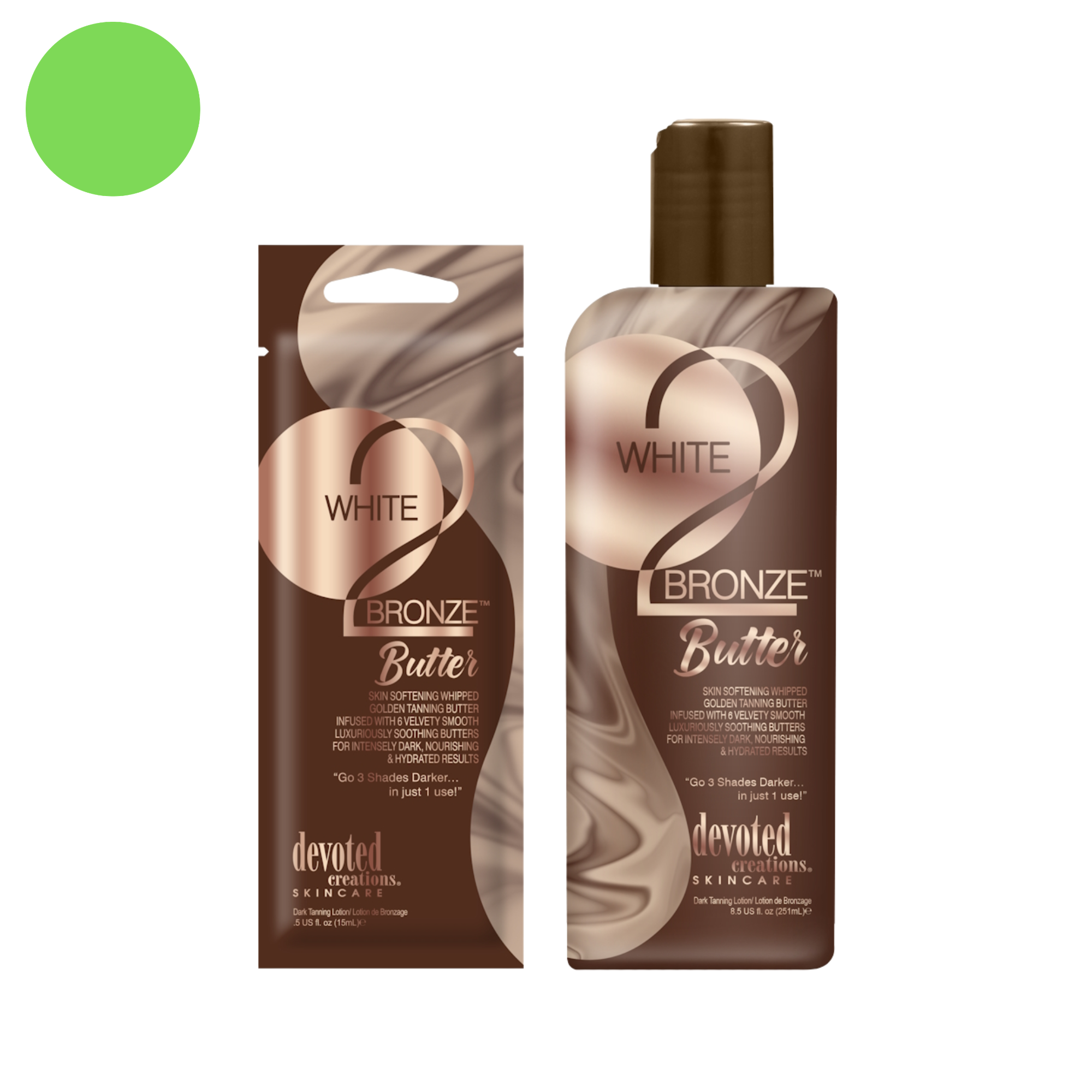 Devoted Creations White 2 Bronze Butter