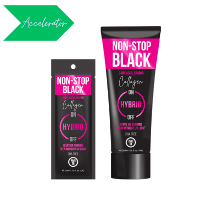 Power Tan Non-Stop Black Hybrid Collagen