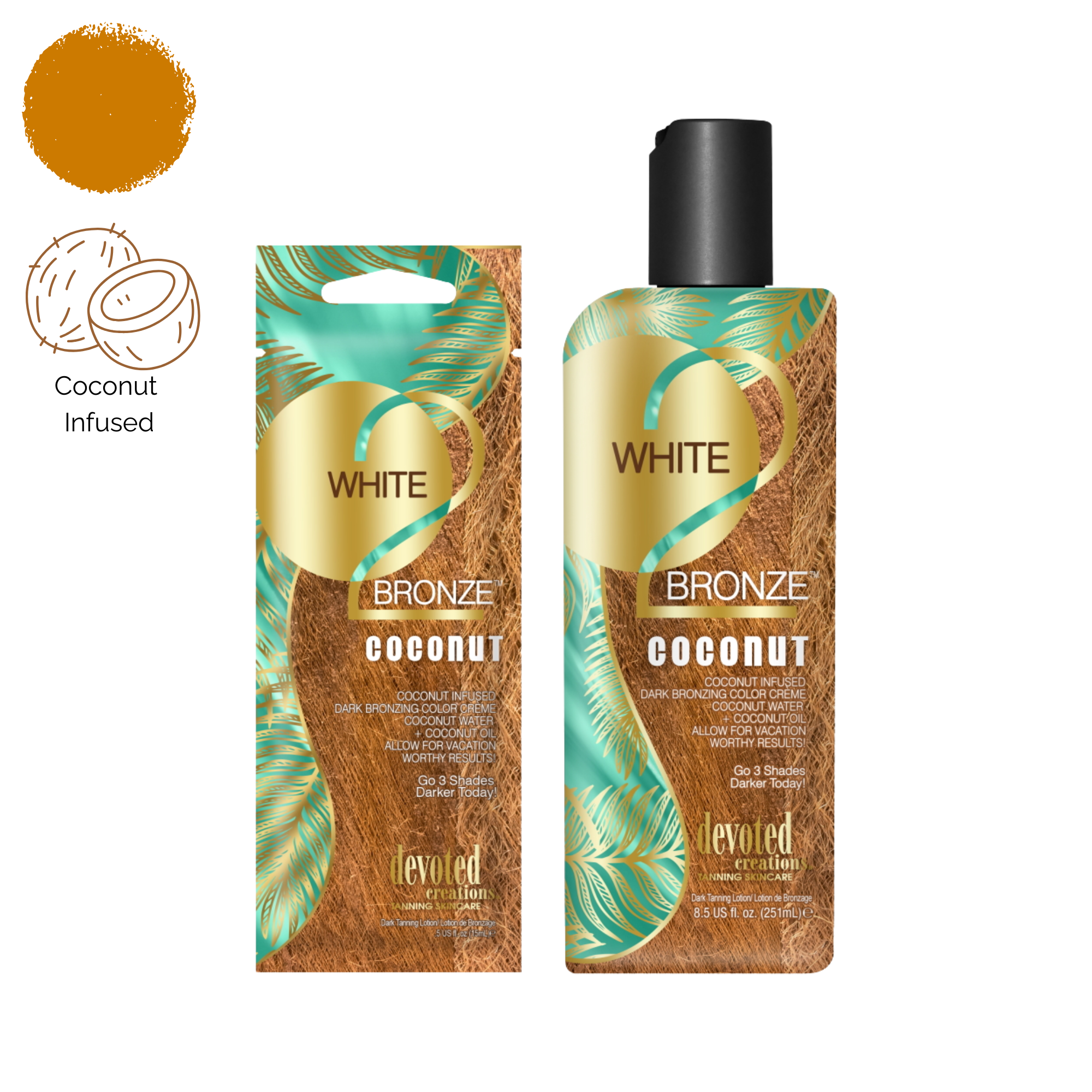 Devoted Creations White 2 Bronze Coconut