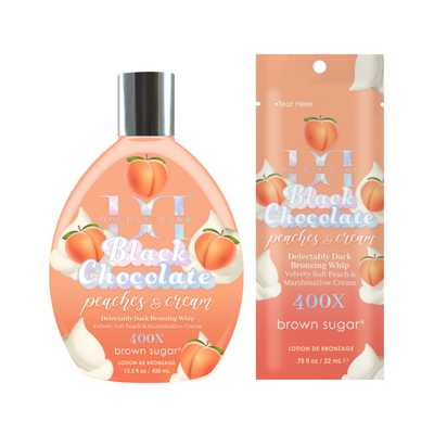 Tan Inc Double Dark Black Chocolate Peaches & Cream