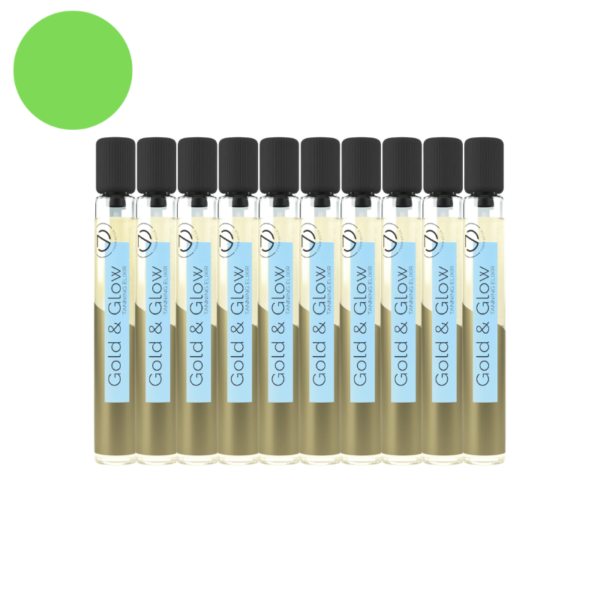 7Suns Gold & Glow Dry Tanning Oil Ampule Display